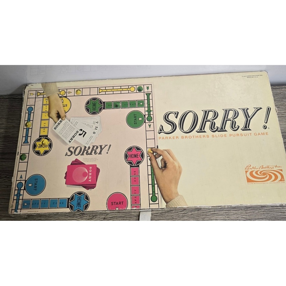 Vintage 1964 Parker Brothers‎ Sorry! Board Game COMPLETE